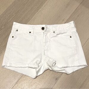 J. Crew White Denim Shorts